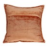 Parkland Collection,Delphi Orange Solid Quilted Throw Pillow - 2 of 4