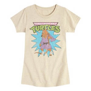 Girls' - Teenage Mutant Ninja Turtles - Splinter Fitted Short Sleeve Graphic T-Shirt - 1 of 4