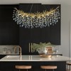 CityFurn 16-Light Modern Tree Branches Crystal Linear Chandelier for Dining Room - 2 of 4