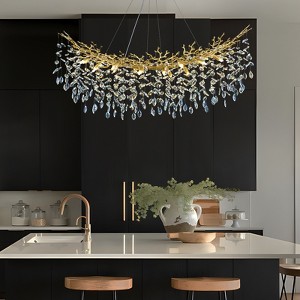 CityFurn 16-Light Modern Tree Branches Crystal Linear Chandelier for Dining Room - 1 of 4