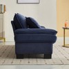 KWPZQEB Loveseat Sofa for Living Room, 84" Corduroy Sleeper Couch with 2 Pillows & Soft Cushion, Modern Deep Seat Sofa for Living Room - 4 of 4