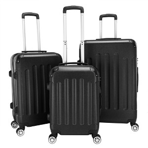 KTMBDW Luggage Set of 3 Hardside Suitcase Sets with TSA Lock, 4 Spinner Wheels for Carry On Check-in Business Trip - 1 of 4