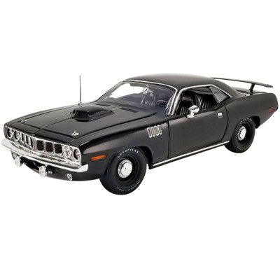 1971 Plymouth HEMI Barracuda Black Limited Edition to 696 pieces Worldwide 1/18 Diecast Model Car by ACME