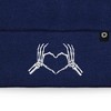 Dalix Heart of Bones Embroidered Beanie Skeleton Warm Winter Knit Hat for Women - 2 of 4