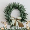 King Of Christmas 24" Pre-Lit Artificial Christmas Wreath with Lights, Battery Operated King Noble Fir Christmas Wreaths - image 4 of 4