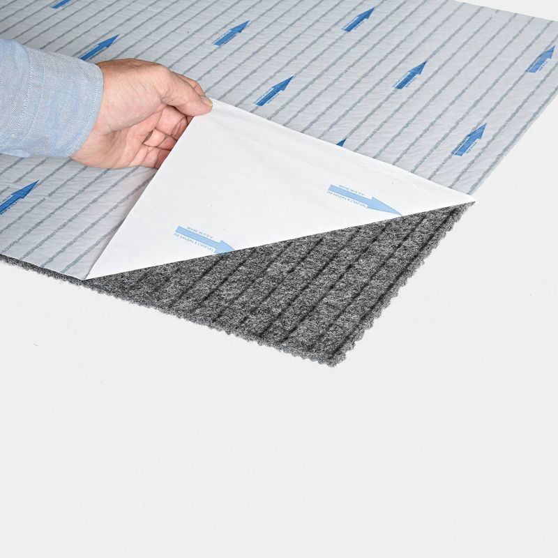 24" 15pk Ribbed Self-Stick Carpet Tiles - Foss Floors, 3 of 8
