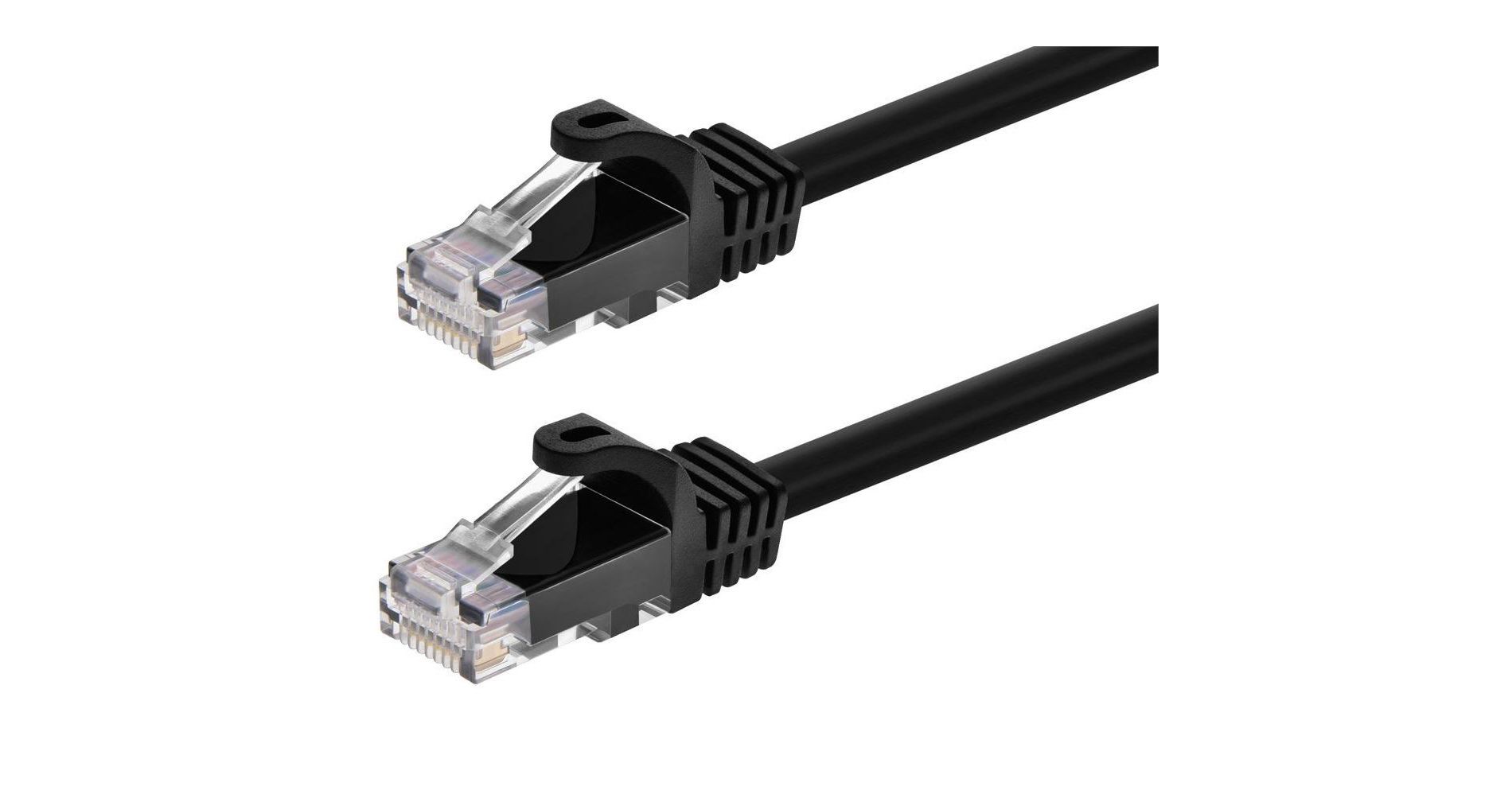 Monoprice Cat6 Ethernet Patch Cable - 75 Feet - Black | Network Internet Cord - RJ45, Stranded, 550Mhz, UTP, Pure Bare Copper Wire, 24AWG - Flexboot