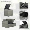 YOOCOZZ 6-Piece Patio Rattan Sectional Set - Adjustable Seating & Storage - 3 of 4