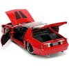 1985 Chevrolet Camaro Red with Black Stripes "Bigtime Muscle" Series 1/24 Diecast Model Car by Jada - 4 of 4
