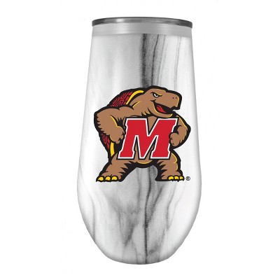 NCAA  Maryland Terrapins 16oz Marble Tall Stemless Stainless Steel Tumbler