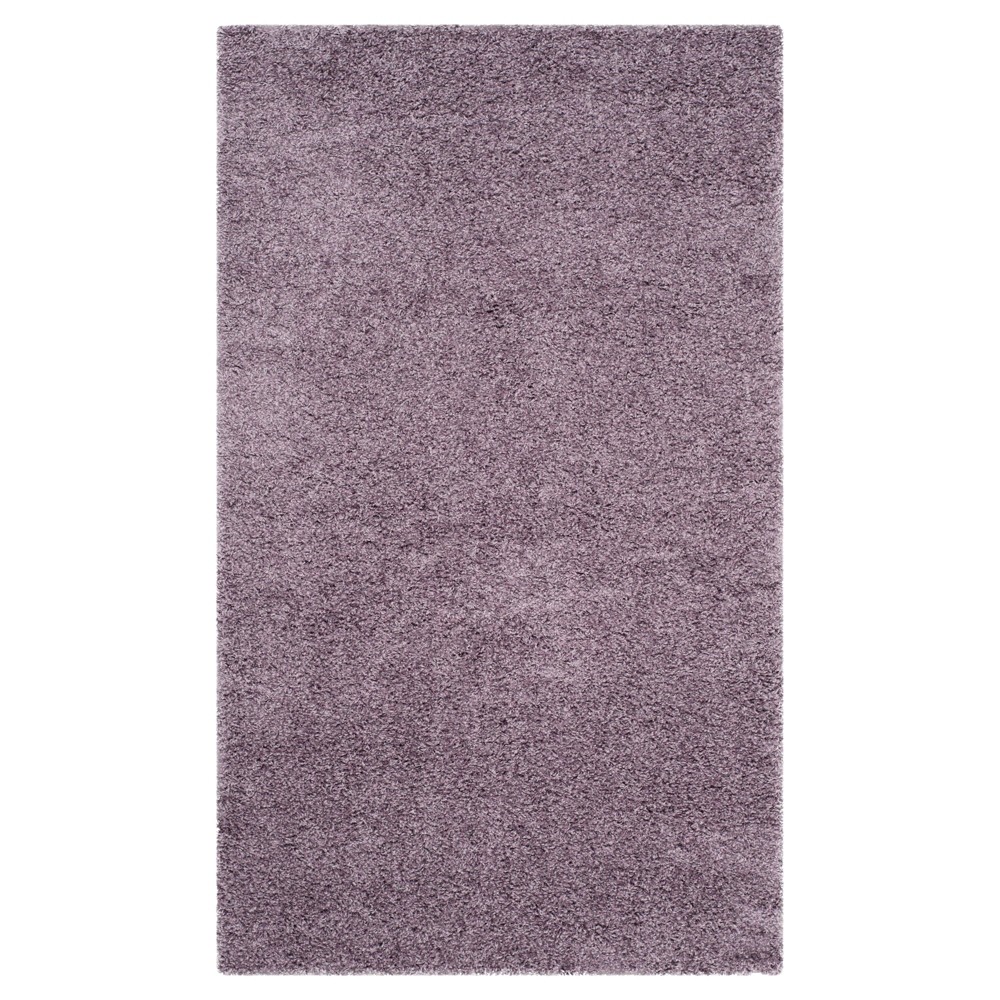 4'x6' Rayan Solid Loomed Area Rug Light Purple - Safavieh