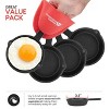 Modern Innovations Mini Black Cast Iron Skillet Set with Silicone Mitt (4 Count) - 2 of 4