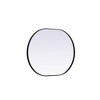 Elegant Lighting Metal Frame Oval Mirror 30x40 Inch in Black - 4 of 4