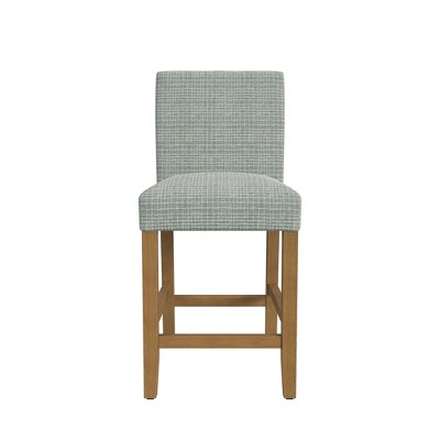 Classic Mini Grid Pattern Upholstered Counter Height Barstool - HomePop