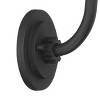 Franklin Iron Works Arnett Rustic Farmhouse Wall Light Sconces Set of 2 Black Hardwired 8" Fixture Gooseneck Arm for Bedroom Bathroom - 3 of 4