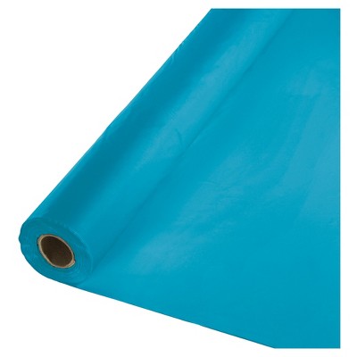 Turquoise Blue Plastic Banquet Roll