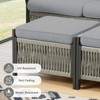 Buenhomino 7-Piece Wicker Patio Furniture Set – Sofa, Swivel Chairs, Armchairs & Ottomans, All-Weather Cushions & PE Rattan Frame - 4 of 4
