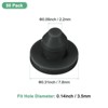 Unique Bargains Rubber Corrosion-Resistant Silicone Snap-in Locking Hole Plugs Black - 3 of 4