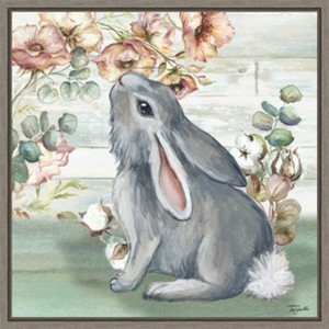 Amanti Art Farmhouse Bunny III by Tre Sorelle Studios Canvas Wall Art Print Framed 22 x 22-in. - 1 of 4