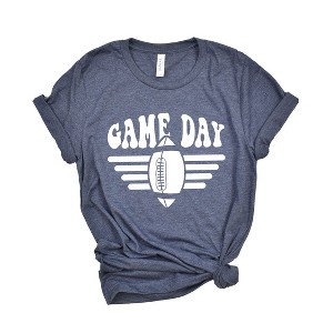 Simply Sage Market Women's Football Game Day Stripes Short Sleeve Graphic Tee - 1 of 4