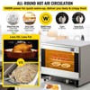 VEVOR Commercial Convection Oven, 66L/60Qt, Half-Size Conventional Oven Countertop, 1800W 4-Tier Toaster with Front Glass Door, 120V, Silver - 4 of 4