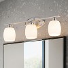 C Cattleya Contemporary Vanity Light with White Opal Glass for Bathroom(2 Colors/4 Sizes） - 2 of 4
