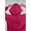 Attraco Women's Airplane Model Travel Hoodie Eye Mask Built in Long Sleeve Oversized Sweatshirt Fleece Hooded with Kangaroo Pocket - 3 of 4