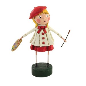 Lori Mitchell 6.0 Inch Artistic Spirit Paint Palette Brush Creative Figurines - 1 of 3