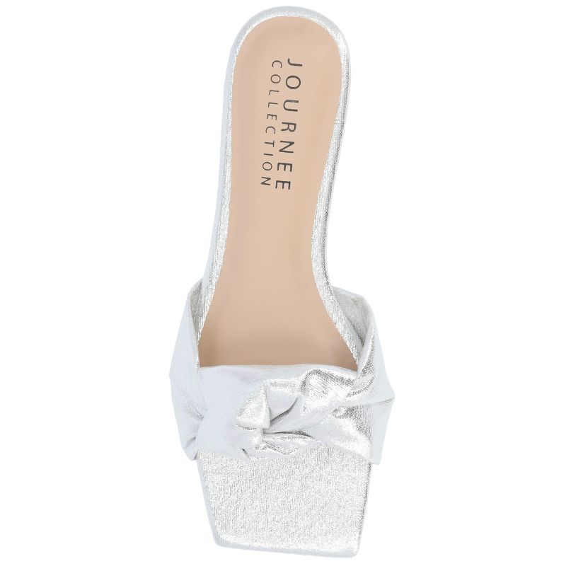 Journee Collection Womens Dianah Tru Comfort Foam Slip On Slide Flat Sandals, 4 of 10