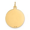 Black Bow Jewelry 14k Yellow Gold Happy Anniversary Disc Charm or Pendant, 20mm - 3 of 4