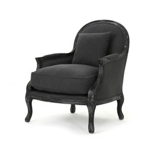Nicklaus Occasional Chair Dark Charcoal - Christopher Knight Home, Dark Grey