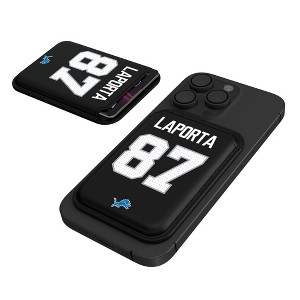 Keyscaper NFL Detroit Lions Players Game Tactic Black Magnetic Credit Card Wallet - 1 of 3