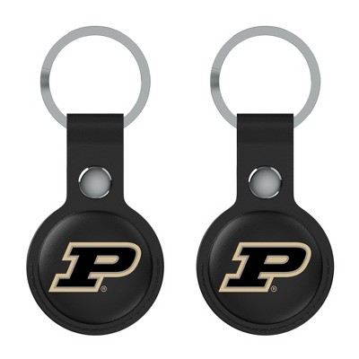 Keyscaper NCAA Big Ten Universities Insignia Black Airtag Holder 2-Pack