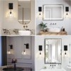 2- Light Hemisphere Crystal Modern Wallchiere Wall Light Wall Sconce - 4 of 4