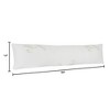 Hastings Home Bamboo Charcoal-Infused Memory Foam Body Pillow With Bamboo Fiber Cover - 14" x 50", White - image 2 of 4