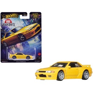 Nissan Skyline GT-R (R32) Pandem RHD (Right Hand Drive) Yellow "Ronin Run II" Series Diecast Model Car by Hot Wheels - 1 of 4