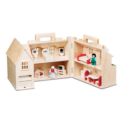 melissa and doug wooden dollhouse