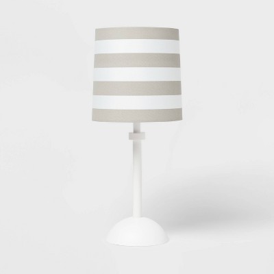 Striped Accent Lamp Gray - Pillowfort™