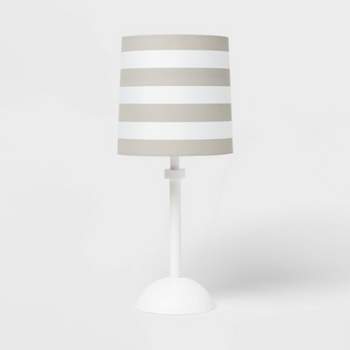 Striped Kids' Accent Lamp Gray - Pillowfort™