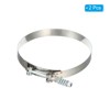Unique Bargains 304 Stainless Steel T-Bolt Connecting Hose Clamps 2 Pcs - 3 of 4