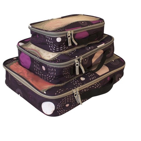 American Flyer Fleur De Lis 4-Piece Luggage Set - Black