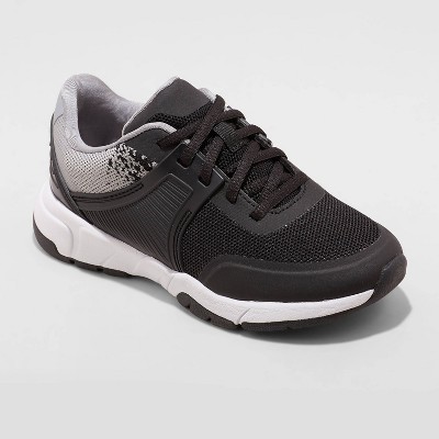Kids' Lace-Up Raul Mesh Sneakers - Cat & Jack™ Black 13