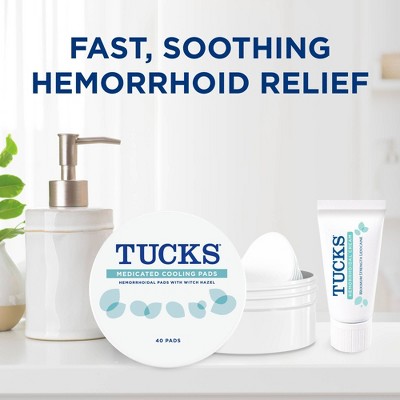 Tucks Multi-Care Relief Kit Witch Hazel Pads - 40ct &#38; Lidocaine Cream - 0.5oz