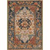 Unique Loom Outdoor Traditional Area Rug (Navy Blue and Rust Red) - 3 of 4