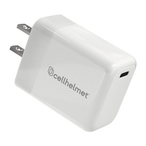 cellhelmet® 30-Watt Single USB-C® Power Delivery Wall Charger, White - 1 of 4