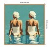 Amanti Art Two Friends At The Beach by Layla Oz Framed Canvas Wall Art - 4 of 4