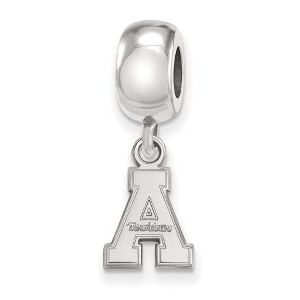 Black Bow Jewelry Sterling Silver Appalachian State Mountaineers NCAA Bead Charm - 1 of 4