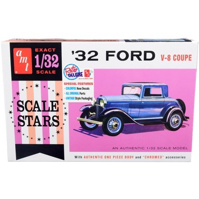 Skill 2 Model Kit 1932 Ford V-8 Coupe "Scale Stars" 1/32 Scale Model by AMT