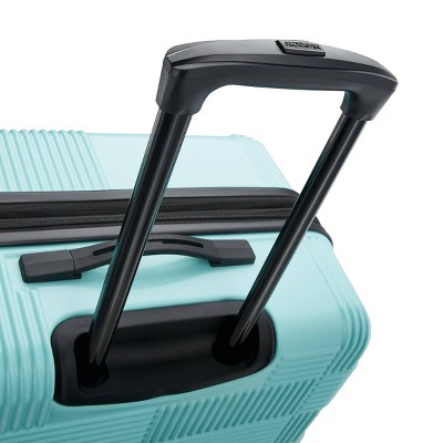 American Tourister NXT Hardside Large Checked Spinner Suitcase - Mint Green