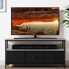 TV Stand with 3 Fabric Drawers for 55 Inch TV Entertainment Center with Storage Cabinets Media Console with Open Shelf Entertainment Stand - 2 of 4